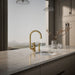 KOHLER K-28675-9 Billet Single-handle bar sink faucet with two-function extended-reach spout and side sprayer, vibrant...