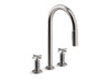 KOHLER K-28677-3RT2 Billet Touchless pull-down kitchen sink faucet with two-function sprayhead, vibrant titanium