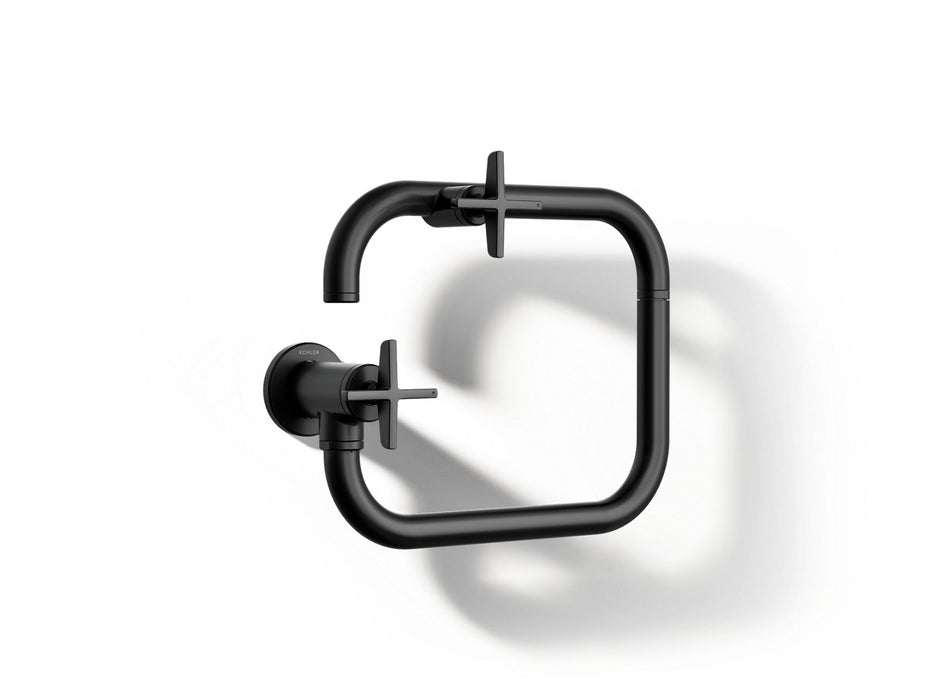 KOHLER K-28678-3 Billet Wall-mount pot filler, matte black