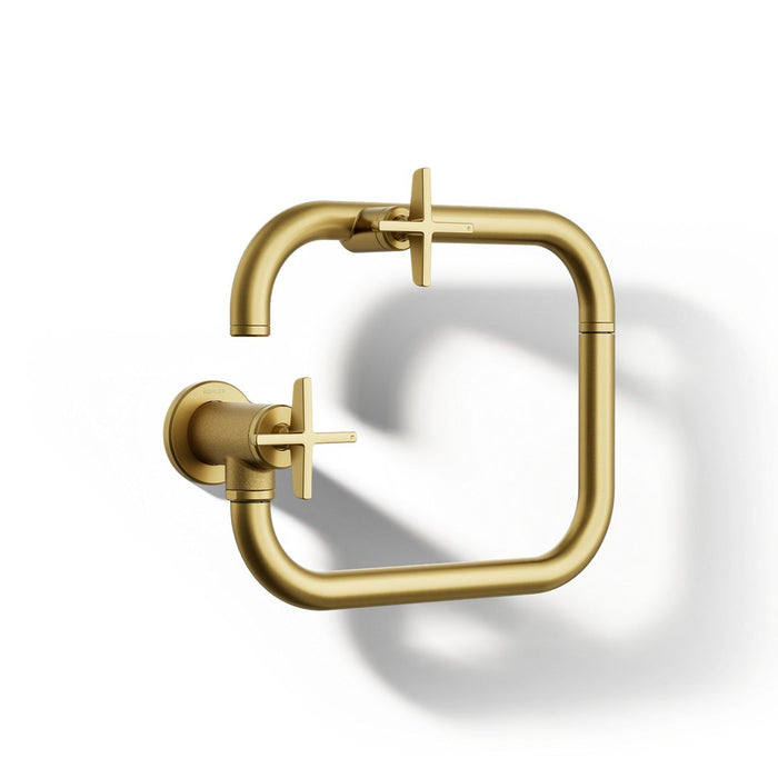 KOHLER K-28678-3 Billet Wall-mount pot filler, vibrant brushed moderne brass - view 5
