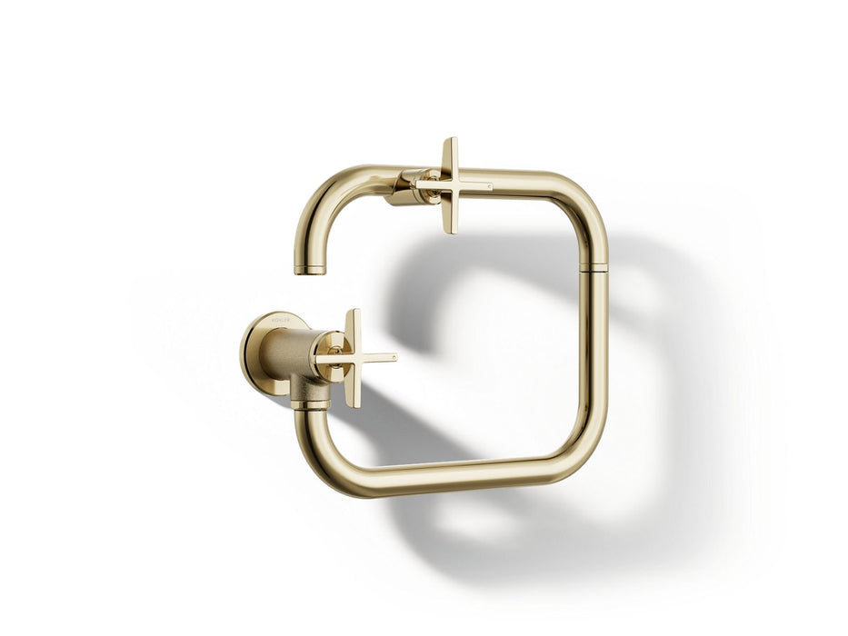 KOHLER K-28678-3 Billet Wall-mount pot filler, vibrant french gold