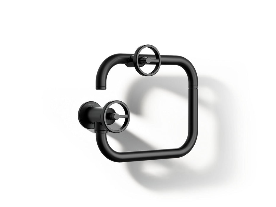 KOHLER K-28678-9 Billet Wall-mount pot filler, matte black