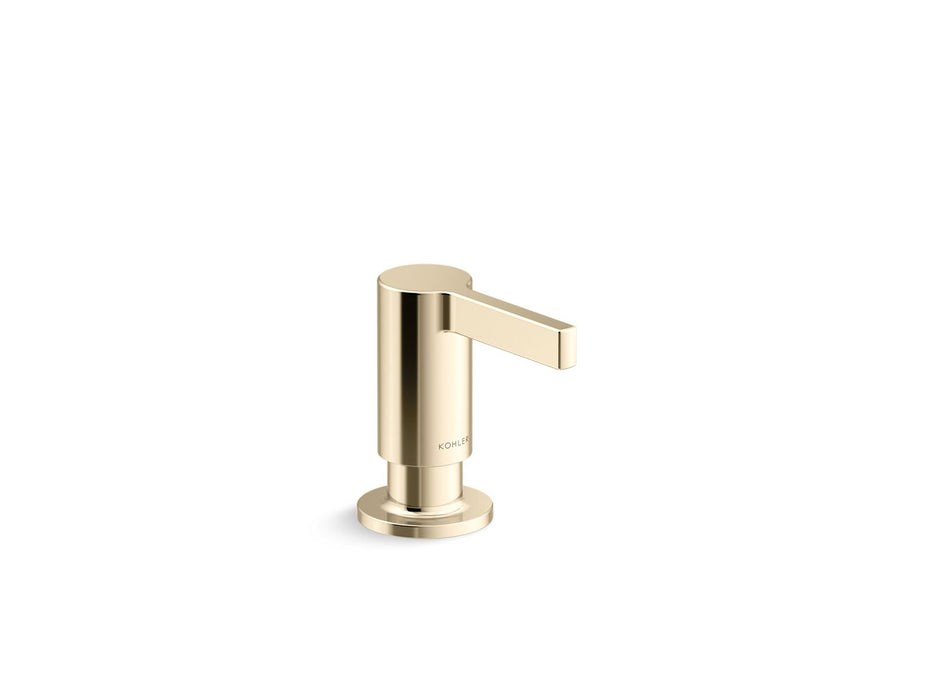 KOHLER K-28679 Billet Soap/lotion dispenser, vibrant french gold