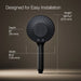 KOHLER K-28682-Y SpaViva Two-function handshower with all-in-one cleansing device, 2.5 gpm, matte black - view 5
