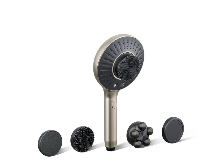 KOHLER K-28682-Y SpaViva Two-function handshower with all-in-one cleansing device, 2.5 gpm, vibrant brushed nickel