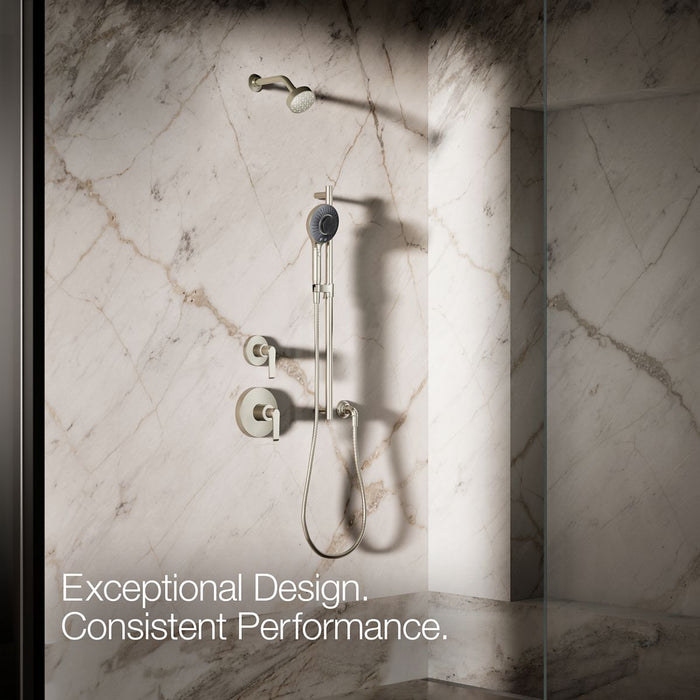 KOHLER K-28682-Y SpaViva Two-function handshower with all-in-one cleansing device, 2.5 gpm, vibrant brushed nickel - view 4