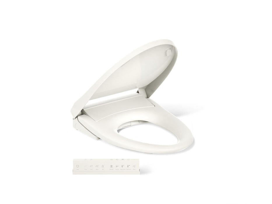 KOHLER K-28821 PureWash Elongated bidet toilet seat with remote control