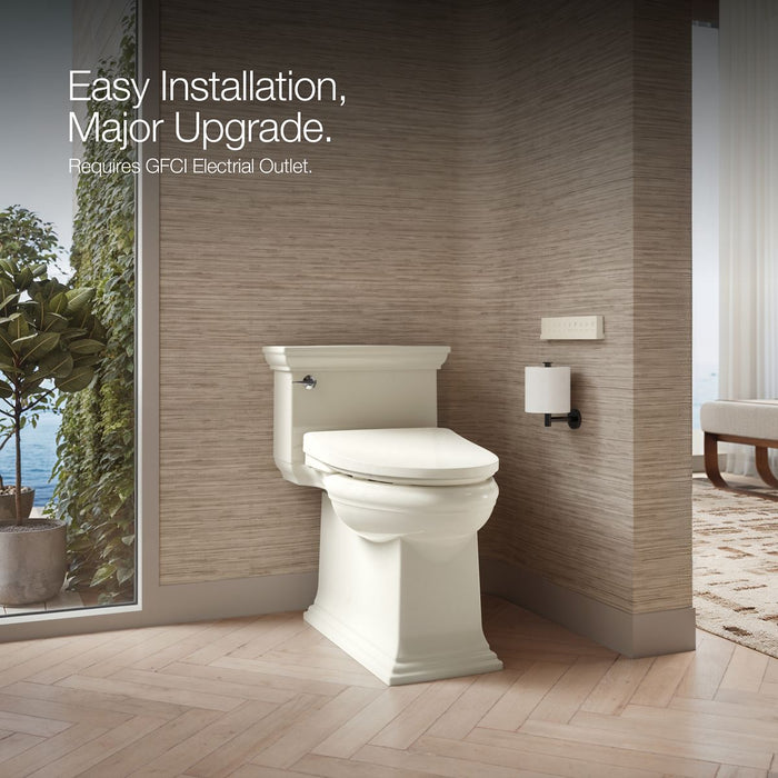 KOHLER K-28821 PureWash Elongated bidet toilet seat with remote control