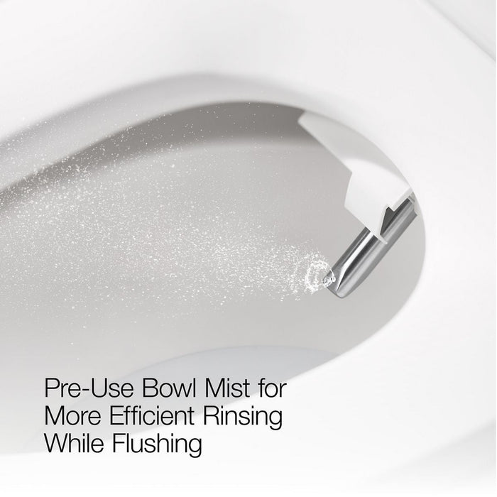 KOHLER K-28821 PureWash Elongated bidet toilet seat with remote control