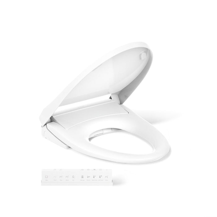 KOHLER K-28821 PureWash Elongated bidet toilet seat with remote control