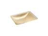 KOHLER K-28823 Yepsen 20" rectangular undermount bathroom sink, no overflow, translucent sandalwood
