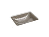 KOHLER K-28823-G3 Yepsen 20" rectangular undermount bathroom sink, no overflow, opaque doe