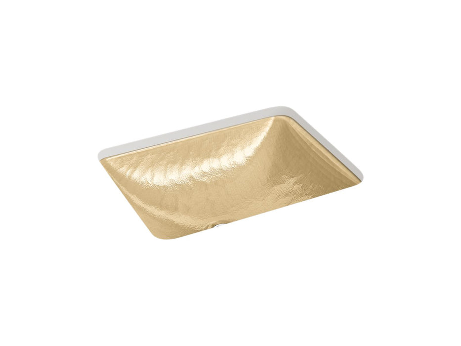 KOHLER K-28823-G7 Yepsen 20" rectangular undermount bathroom sink, no overflow, opaque sandalwood