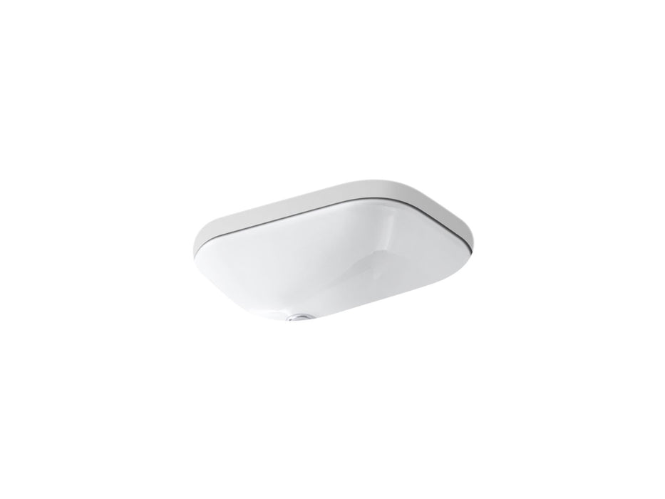 KOHLER K-2890-4U Tahoe 20" rectangular undermount bathroom sink