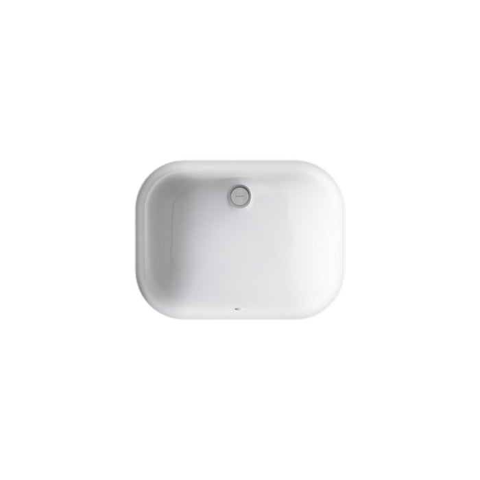KOHLER K-2890-8U Tahoe 20" rectangular undermount bathroom sink, white - view 5
