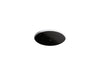 KOHLER K-29000 Caxton 16-1/8" round undermount bathroom sink, no overflow, black black