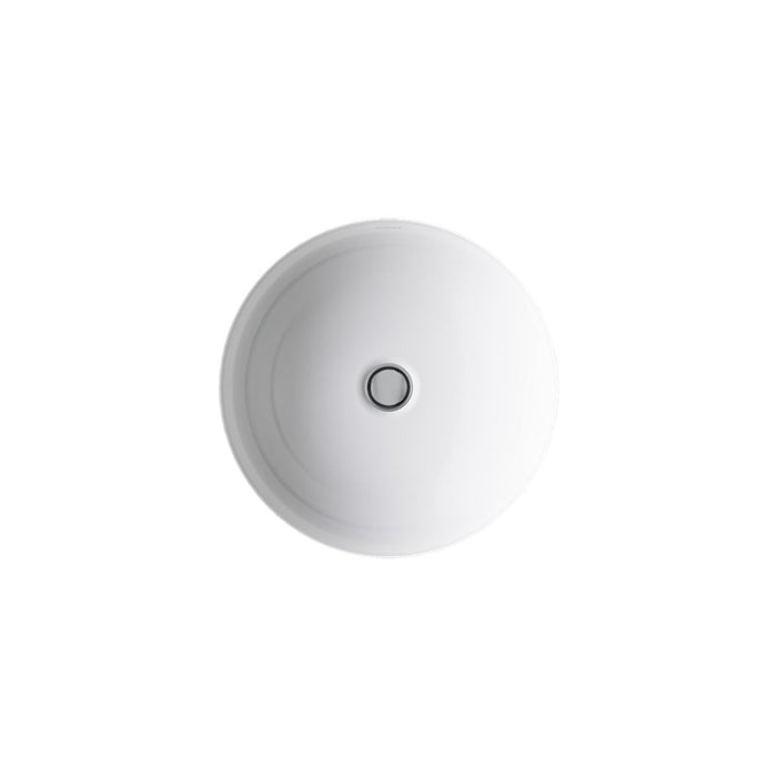KOHLER K-29000 Caxton 16-1/8" round undermount bathroom sink, no overflow, white - view 3