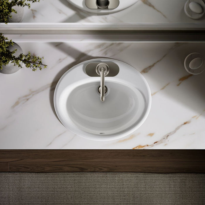 KOHLER K-2905-1 Farmington 19-1/4" oval drop-in bathroom sink