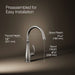 KOHLER K-29107 Bellera Single-handle bar sink faucet, vibrant stainless - view 5