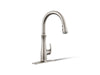 KOHLER K-29108 Bellera Touchless pull-down kitchen sink faucet with three-function sprayhead, vibrant stainless