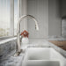 KOHLER K-29108 Bellera Touchless pull-down kitchen sink faucet with three-function sprayhead, vibrant stainless - view 3