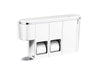 KOHLER K-29154-LWW Clean Haven Hygiene Station with Dual Toilet Paper Dispenser, Left Mount, Polished Chrome - 3/4 view of pr
