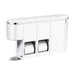KOHLER K-29154-LWW Clean Haven Hygiene Station with Dual Toilet Paper Dispenser, Left Mount, Polished Chrome - 3/4 view of pr