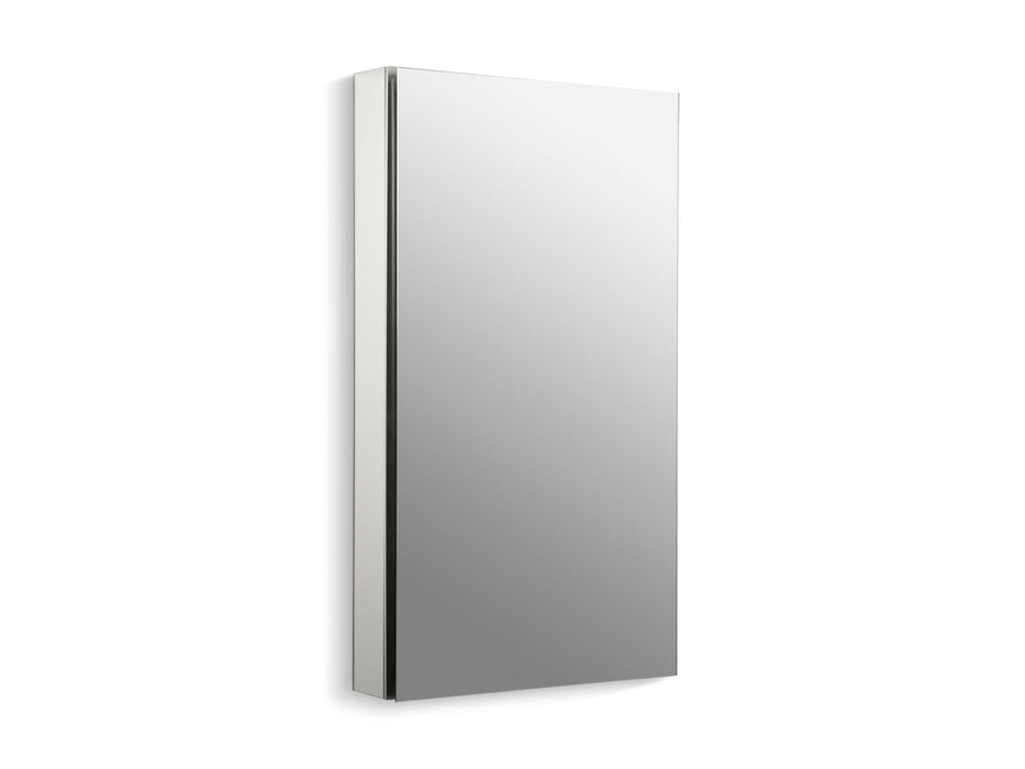 KOHLER K-2918-PG Catalan 20-1/8" W x 36-1/8" H aluminum single-door medicine cabinet with 107 degree hinge, satin...