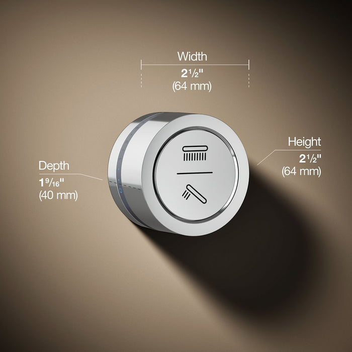 KOHLER K-29202 DTV Mode Two-outlet shower digital interface, polished chrome - view 5