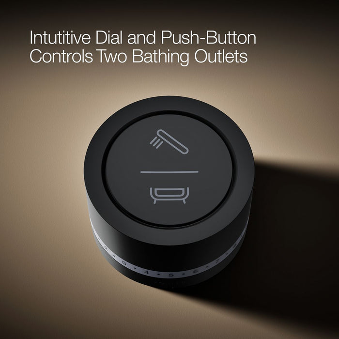KOHLER K-29205 DTV Mode Deck-mount bath/shower digital interface, matte black - view 3