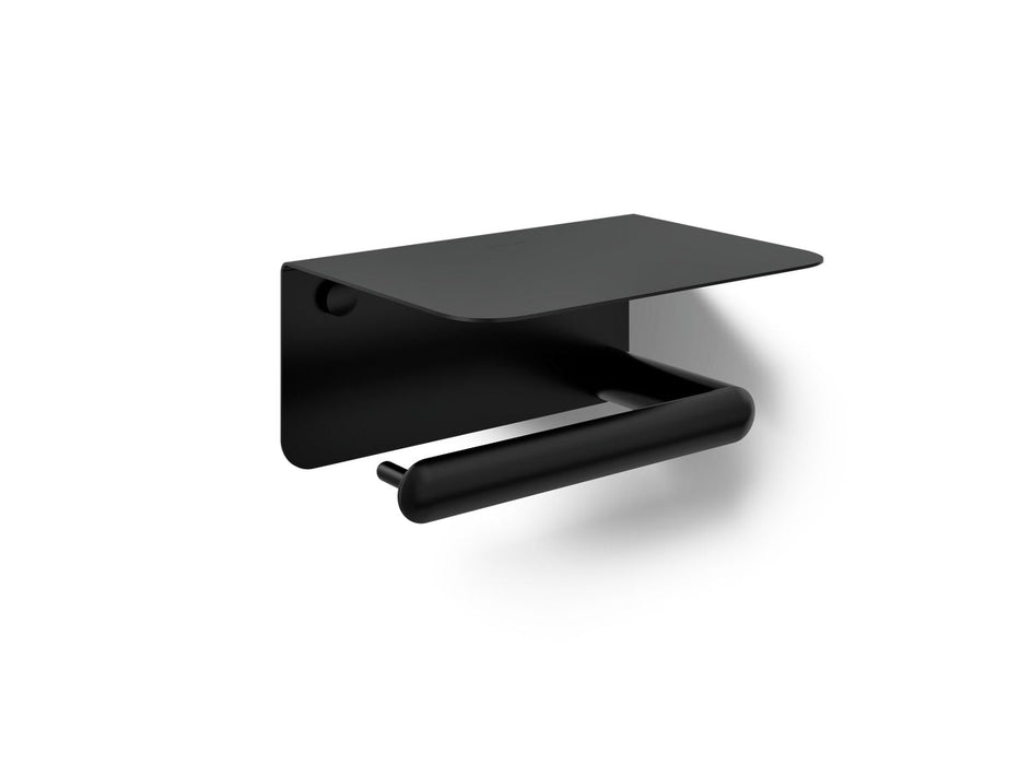 KOHLER K-29221 Kumin Covered horizontal toilet paper holder, matte black
