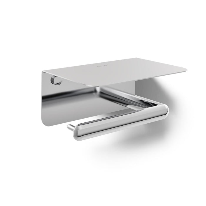 KOHLER K-29221 Kumin Covered horizontal toilet paper holder, polished chrome - view 4