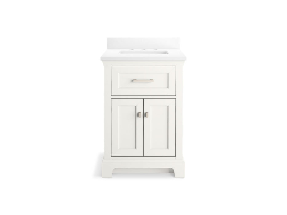 KOHLER K-29259-BD1 Charlemont 24" bathroom vanity cabinet with sink and quartz top