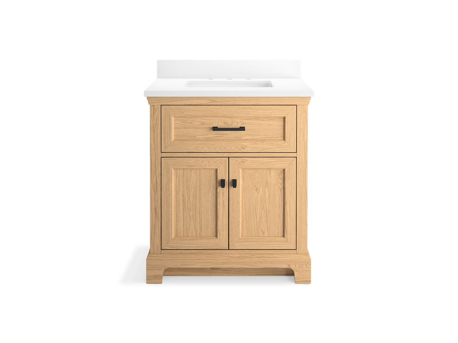 KOHLER K-29260-BD1 Charlemont 30" bathroom vanity cabinet with sink and quartz top