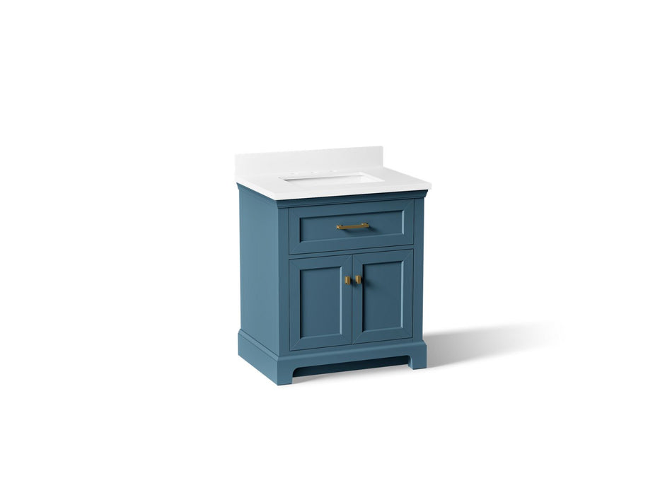 KOHLER K-29260-BD1 Charlemont 30" bathroom vanity cabinet with sink and quartz top