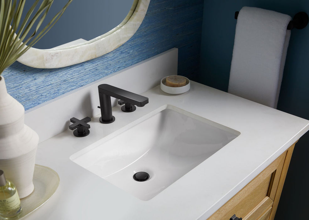 KOHLER K-29262-BD1 Charlemont 48" bathroom vanity cabinet with sink and quartz top, light oak - view 4