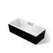 KOHLER K-29327-7 Volute 63" x 28-3/8" freestanding bath with shroud, white