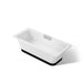 KOHLER K-29328-0B7 Volute 63" x 28-3/8" freestanding bath with base, white