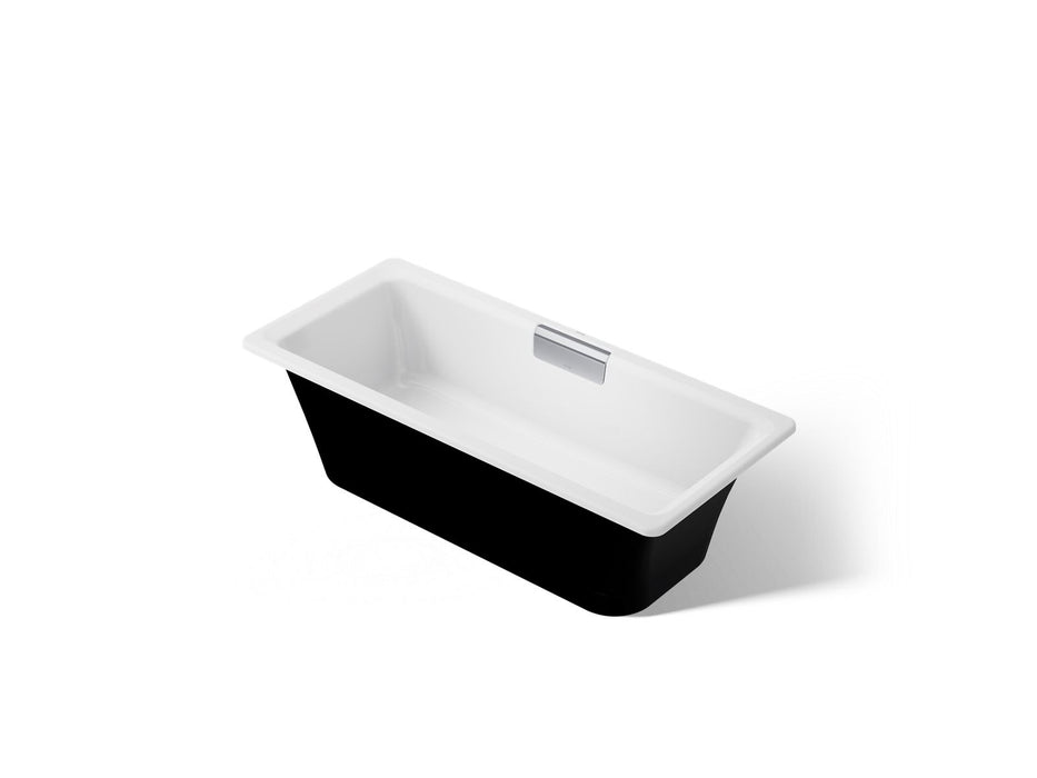 KOHLER K-29328-P5 Volute 63" x 28-3/8" freestanding bath with base, white