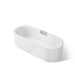 KOHLER K-29329-0 Volute 70-7/8" x 30-3/8" freestanding bath with shroud, white
