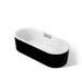 KOHLER K-29329-7 Volute 70-7/8" x 30-3/8" freestanding bath with shroud, white