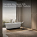 KOHLER K-29330-0B7 Volute 70-7/8" x 30-3/8" freestanding bath with base, white - view 4