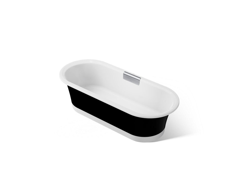 KOHLER K-29330-P5B0 Volute 70-7/8" x 30-3/8" freestanding bath with base, white