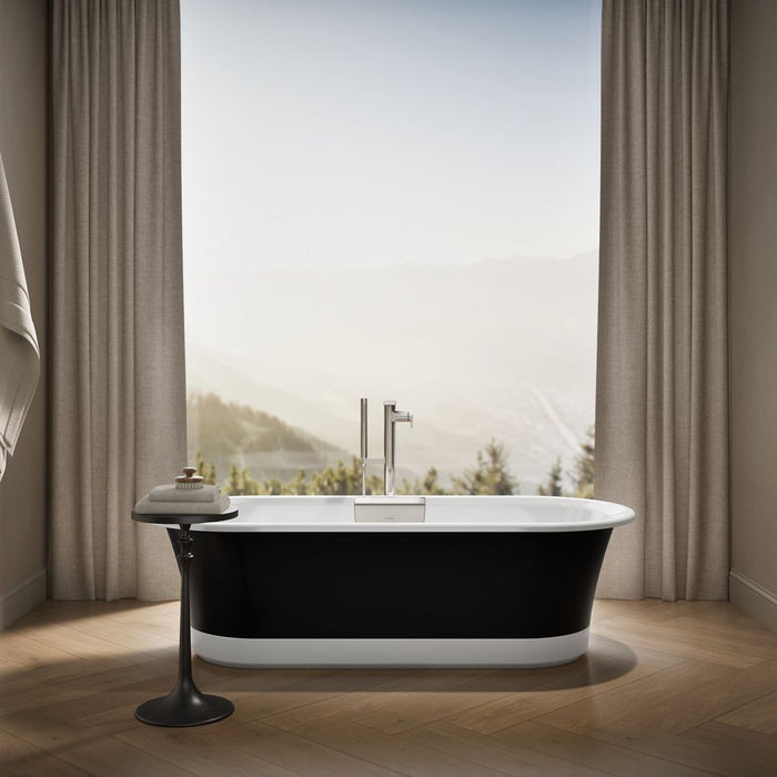 KOHLER K-29330-P5B0 Volute 70-7/8" x 30-3/8" freestanding bath with base, white - view 4