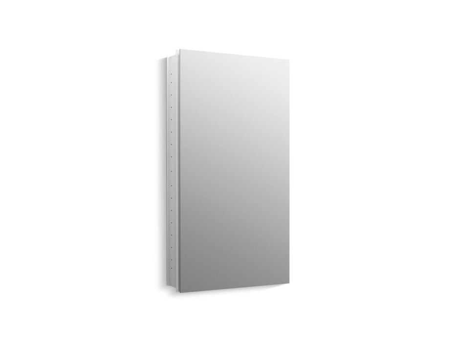 KOHLER K-2939-PG Catalan 20-1/8" W x 36-1/8" H aluminum single-door medicine cabinet with 170 degree hinge, satin...