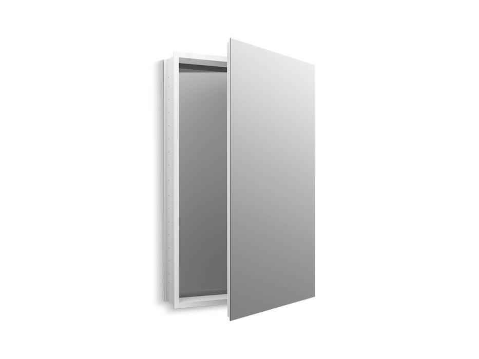KOHLER K-2943-PG Catalan 24-1/8" W x 36-1/8" H aluminum single-door medicine cabinet with 170 degree hinge, satin...