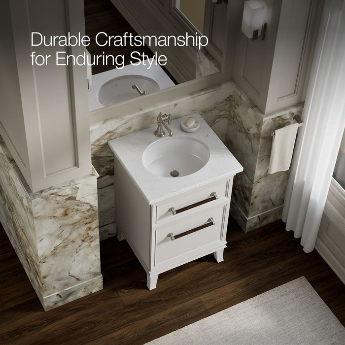 KOHLER K-29469 Artifacts 24" bathroom vanity cabinet, linen white - view 2
