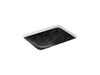 KOHLER K-29471-FP2 Caxton 20" rectangular undermount bathroom sink, black sartorial paisley