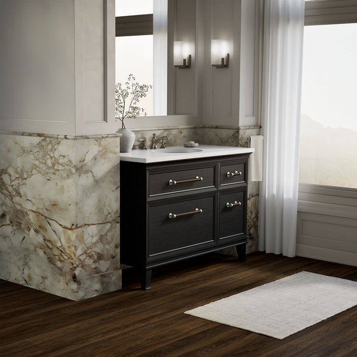 KOHLER K-29481 Artifacts 48" bathroom vanity cabinet, carbon oak - view 4