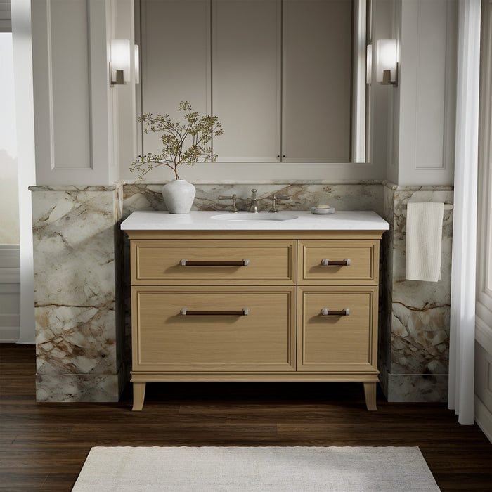 KOHLER K-29481 Artifacts 48" bathroom vanity cabinet, weathered oak - view 2